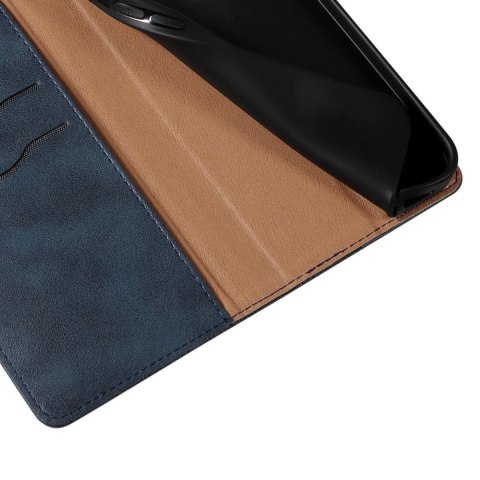 Magnet Strap Case etui Samsung Galaxy A23 5G pokrowiec z klapką portfel mini smycz podstawka niebieskie Magnet Strap Case etui Samsung Galaxy A23 5G pokrowiec z klapką portfel mini smycz podstawka niebieskie