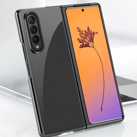 Plating Case etui Samsung Galaxy Z Fold 4 pokrowiec z metaliczną ramką różowe Plating Case etui Samsung Galaxy Z Fold 4 pokrowiec z metaliczną ramką różowe