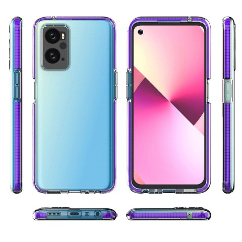 Spring Case etui Realme 9i, Oppo A36 / A76 / A96 silikonowy pokrowiec z ramką czarne Spring Case etui Realme 9i, Oppo A36 / A76 / A96 silikonowy pokrowiec z ramką czarne