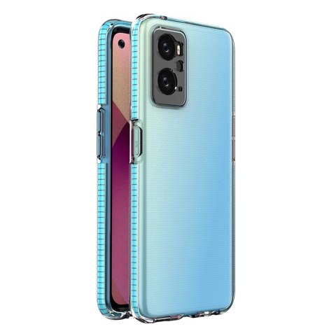 Spring Case etui Realme 9i, Oppo A36 / A76 / A96 silikonowy pokrowiec z ramką jasnoniebieskie Spring Case etui Realme 9i, Oppo A36 / A76 / A96 silikonowy pokrowiec z ramką jasnoniebieskie