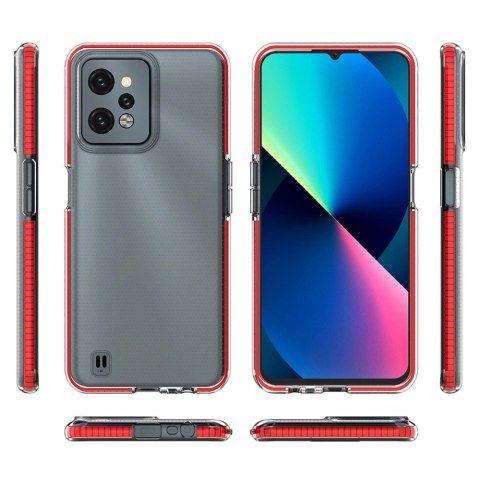 Spring Case etui Realme C31 silikonowy pokrowiec z ramką jasnoróżowe Spring Case etui Realme C31 silikonowy pokrowiec z ramką jasnoróżowe