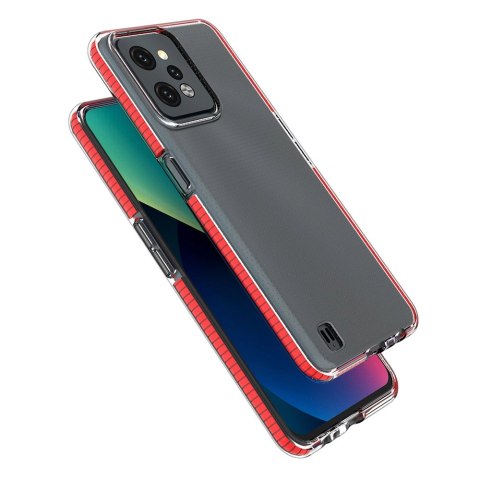 Spring Case etui Realme C31 silikonowy pokrowiec z ramką jasnoróżowe Spring Case etui Realme C31 silikonowy pokrowiec z ramką jasnoróżowe