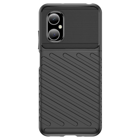 Thunder Case etui Xiaomi Poco M4 5G silikonowy pancerny pokrowiec czarne Thunder Case etui Xiaomi Poco M4 5G silikonowy pancerny pokrowiec czarne