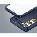 Carbon Case etui Samsung Galaxy S23+ elastyczny silikonowy karbonowy pokrowiec niebieskie Carbon Case etui Samsung Galaxy S23+ elastyczny silikonowy karbonowy pokrowiec niebieskie