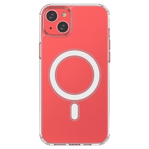 Etui magnetyczne Clear Magnetic Case z MagSafe do iPhone 14 Plus ze srebrnym ringiem - przezroczyste Etui magnetyczne Clear Magnetic Case z MagSafe do iPhone 14 Plus ze srebrnym ringiem - przezroczyste