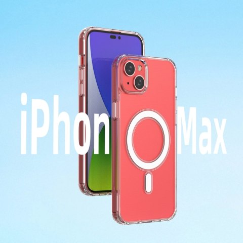 Etui magnetyczne Clear Magnetic Case z MagSafe do iPhone 14 Plus ze srebrnym ringiem - przezroczyste Etui magnetyczne Clear Magnetic Case z MagSafe do iPhone 14 Plus ze srebrnym ringiem - przezroczyste