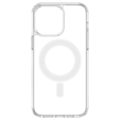 Etui magnetyczne Clear Magnetic Case z MagSafe do iPhone 14 Pro Max ze srebrnym ringiem - przezroczyste Etui magnetyczne Clear Magnetic Case z MagSafe do iPhone 14 Pro Max ze srebrnym ringiem - przezroczyste