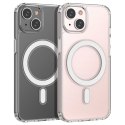 Etui magnetyczne Clear Magnetic Case z MagSafe do iPhone 14 ze srebrnym ringiem - przezroczyste