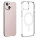 Etui magnetyczne Clear Magnetic Case z MagSafe do iPhone 14 ze srebrnym ringiem - przezroczyste
