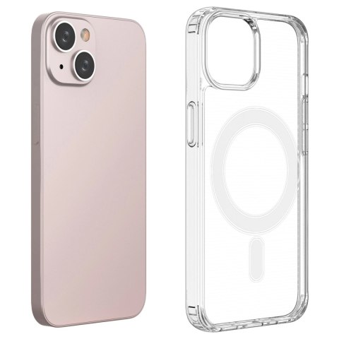 Etui magnetyczne Clear Magnetic Case z MagSafe do iPhone 14 ze srebrnym ringiem - przezroczyste Etui magnetyczne Clear Magnetic Case z MagSafe do iPhone 14 ze srebrnym ringiem - przezroczyste