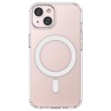 Etui magnetyczne Clear Magnetic Case z MagSafe do iPhone 14 ze srebrnym ringiem - przezroczyste
