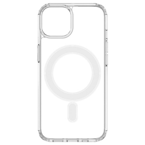 Etui magnetyczne Clear Magnetic Case z MagSafe do iPhone 14 ze srebrnym ringiem - przezroczyste Etui magnetyczne Clear Magnetic Case z MagSafe do iPhone 14 ze srebrnym ringiem - przezroczyste