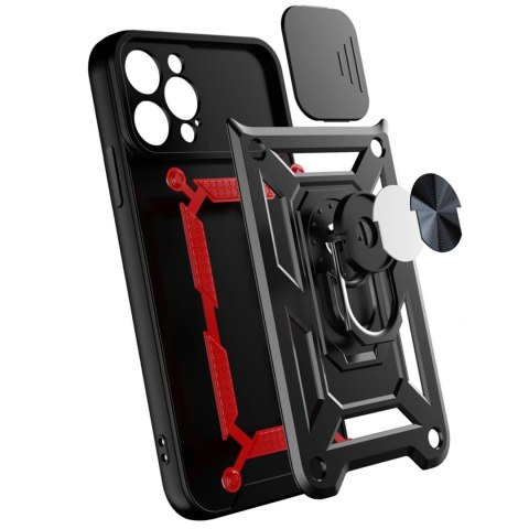 Hybrid Armor Camshield etui iPhone 13 Pro pancerny pokrowiec z osłoną na aparat różowe Hybrid Armor Camshield etui iPhone 13 Pro pancerny pokrowiec z osłoną na aparat różowe