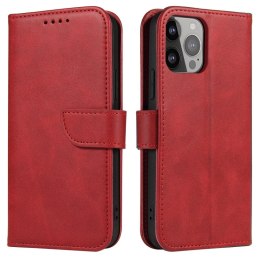 Magnet Case etui Samsung Galaxy S23+ pokrowiec z klapką portfel podstawka czerwone