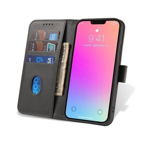 Magnet Case etui TCL 205 pokrowiec z klapką portfel podstawka czarne Magnet Case etui TCL 205 pokrowiec z klapką portfel podstawka czarne