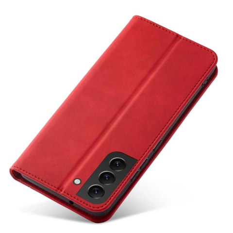 Magnet Fancy Case etui Samsung Galaxy S23 Ultra pokrowiec z klapką portfel podstawka czerwone Magnet Fancy Case etui Samsung Galaxy S23 Ultra pokrowiec z klapką portfel podstawka czerwone
