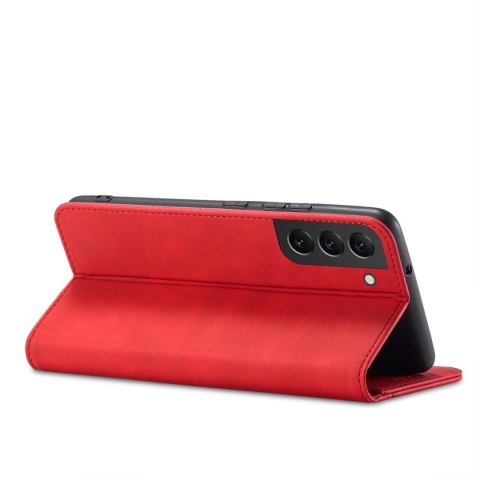 Magnet Fancy Case etui Samsung Galaxy S23 Ultra pokrowiec z klapką portfel podstawka czerwone Magnet Fancy Case etui Samsung Galaxy S23 Ultra pokrowiec z klapką portfel podstawka czerwone
