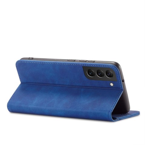 Magnet Fancy Case etui Samsung Galaxy S23 Ultra pokrowiec z klapką portfel podstawka niebieskie Magnet Fancy Case etui Samsung Galaxy S23 Ultra pokrowiec z klapką portfel podstawka niebieskie