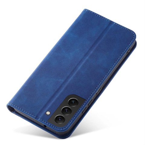 Magnet Fancy Case etui Samsung Galaxy S23 Ultra pokrowiec z klapką portfel podstawka niebieskie Magnet Fancy Case etui Samsung Galaxy S23 Ultra pokrowiec z klapką portfel podstawka niebieskie