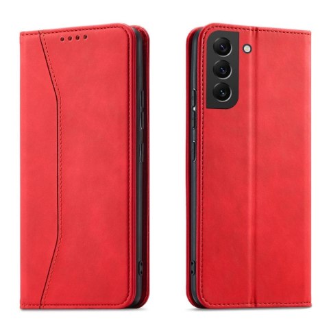 Magnet Fancy Case etui Samsung Galaxy S23+ pokrowiec z klapką portfel podstawka czerwone Magnet Fancy Case etui Samsung Galaxy S23+ pokrowiec z klapką portfel podstawka czerwone