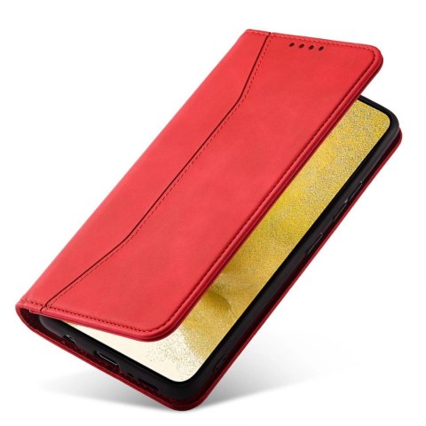 Magnet Fancy Case etui Samsung Galaxy S23+ pokrowiec z klapką portfel podstawka czerwone Magnet Fancy Case etui Samsung Galaxy S23+ pokrowiec z klapką portfel podstawka czerwone