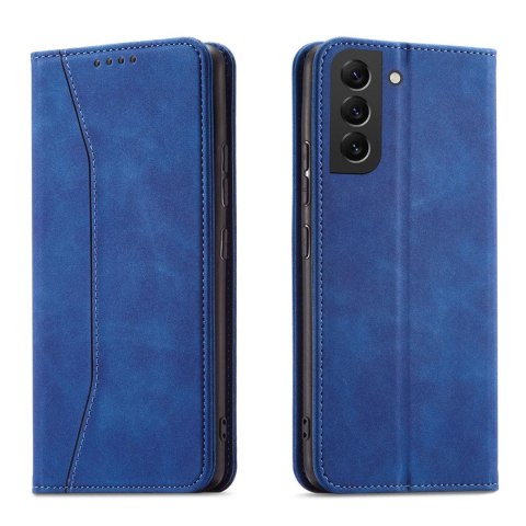 Magnet Fancy Case etui Samsung Galaxy S23 pokrowiec z klapką portfel podstawka niebieskie Magnet Fancy Case etui Samsung Galaxy S23 pokrowiec z klapką portfel podstawka niebieskie