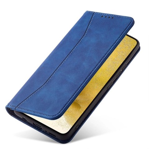 Magnet Fancy Case etui Samsung Galaxy S23 pokrowiec z klapką portfel podstawka niebieskie Magnet Fancy Case etui Samsung Galaxy S23 pokrowiec z klapką portfel podstawka niebieskie