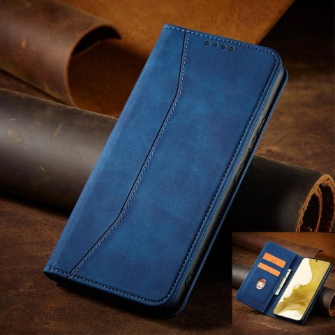 Magnet Fancy Case etui Samsung Galaxy S23 pokrowiec z klapką portfel podstawka niebieskie Magnet Fancy Case etui Samsung Galaxy S23 pokrowiec z klapką portfel podstawka niebieskie