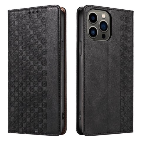 Magnet Strap Case etui Samsung Galaxy S23+ pokrowiec z klapką portfel mini smycz podstawka czarne Magnet Strap Case etui Samsung Galaxy S23+ pokrowiec z klapką portfel mini smycz podstawka czarne