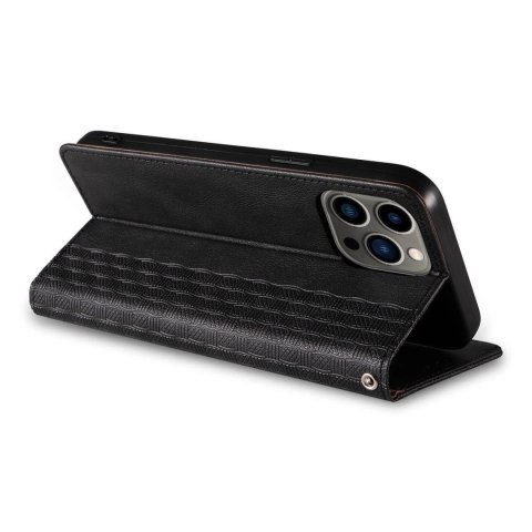 Magnet Strap Case etui Samsung Galaxy S23+ pokrowiec z klapką portfel mini smycz podstawka czarne Magnet Strap Case etui Samsung Galaxy S23+ pokrowiec z klapką portfel mini smycz podstawka czarne