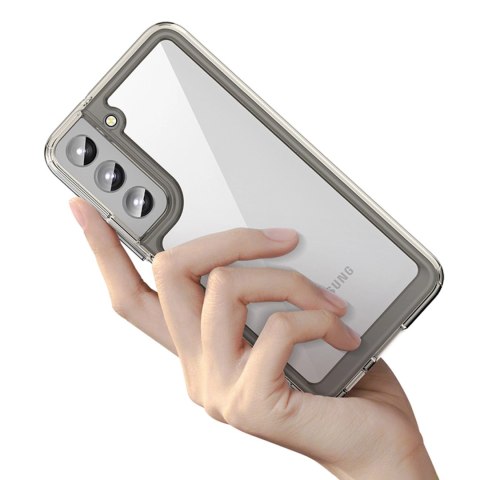 Outer Space Case etui Samsung Galaxy S23+ pokrowiec z elastyczną ramką czarne Outer Space Case etui Samsung Galaxy S23+ pokrowiec z elastyczną ramką czarne