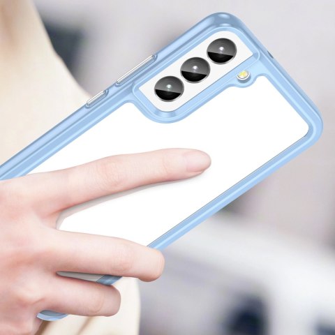Outer Space Case etui Samsung Galaxy S23+ pokrowiec z elastyczną ramką niebieskie Outer Space Case etui Samsung Galaxy S23+ pokrowiec z elastyczną ramką niebieskie