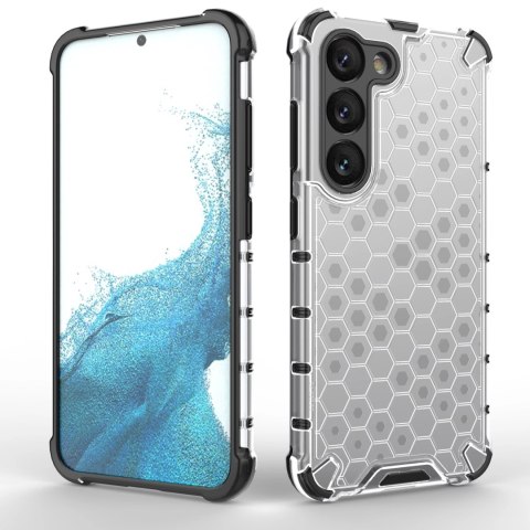 Honeycomb etui do Samsung Galaxy S23 pancerny hybrydowy pokrowiec czarne Honeycomb etui do Samsung Galaxy S23 pancerny hybrydowy pokrowiec czarne
