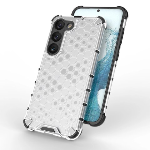 Honeycomb etui do Samsung Galaxy S23 pancerny hybrydowy pokrowiec czarne Honeycomb etui do Samsung Galaxy S23 pancerny hybrydowy pokrowiec czarne
