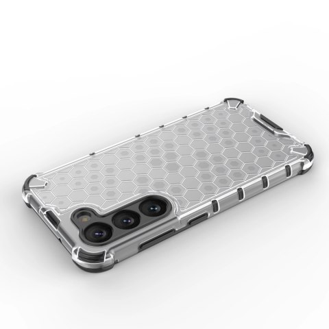 Honeycomb etui do Samsung Galaxy S23 pancerny hybrydowy pokrowiec czarne Honeycomb etui do Samsung Galaxy S23 pancerny hybrydowy pokrowiec czarne