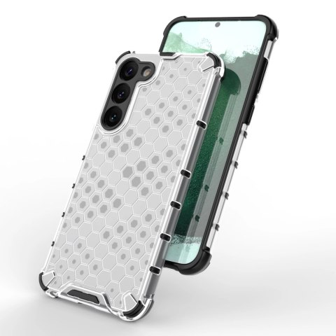 Honeycomb etui do Samsung Galaxy S23+ pancerny hybrydowy pokrowiec czarne Honeycomb etui do Samsung Galaxy S23+ pancerny hybrydowy pokrowiec czarne