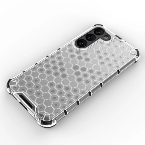 Honeycomb etui do Samsung Galaxy S23+ pancerny hybrydowy pokrowiec czarne Honeycomb etui do Samsung Galaxy S23+ pancerny hybrydowy pokrowiec czarne