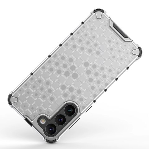 Honeycomb etui do Samsung Galaxy S23+ pancerny hybrydowy pokrowiec czarne Honeycomb etui do Samsung Galaxy S23+ pancerny hybrydowy pokrowiec czarne