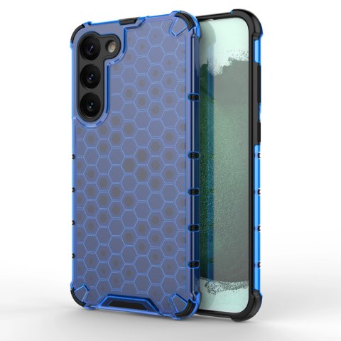 Honeycomb etui do Samsung Galaxy S23+ pancerny hybrydowy pokrowiec niebieskie Honeycomb etui do Samsung Galaxy S23+ pancerny hybrydowy pokrowiec niebieskie