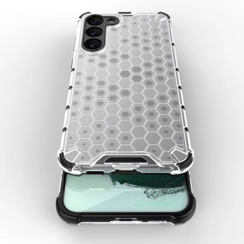 Honeycomb etui do Samsung Galaxy S23+ pancerny hybrydowy pokrowiec przezroczyste Honeycomb etui do Samsung Galaxy S23+ pancerny hybrydowy pokrowiec przezroczyste