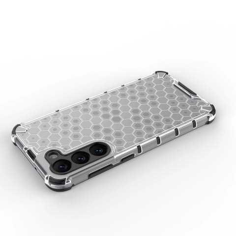 Honeycomb etui do Samsung Galaxy S23+ pancerny hybrydowy pokrowiec przezroczyste Honeycomb etui do Samsung Galaxy S23+ pancerny hybrydowy pokrowiec przezroczyste