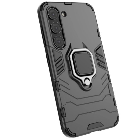 Ring Armor etui do Samsung Galaxy S23 pancerny pokrowiec uchwyt magnetyczny ring czarne Ring Armor etui do Samsung Galaxy S23 pancerny pokrowiec uchwyt magnetyczny ring czarne