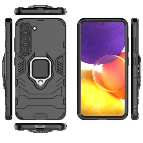Ring Armor etui do Samsung Galaxy S23 pancerny pokrowiec uchwyt magnetyczny ring czarne Ring Armor etui do Samsung Galaxy S23 pancerny pokrowiec uchwyt magnetyczny ring czarne