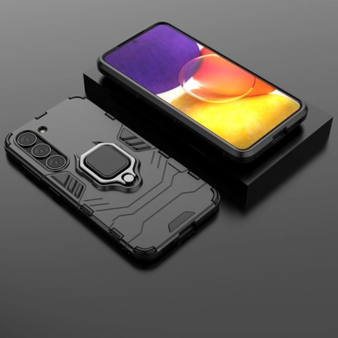 Ring Armor etui do Samsung Galaxy S23 pancerny pokrowiec uchwyt magnetyczny ring czarne Ring Armor etui do Samsung Galaxy S23 pancerny pokrowiec uchwyt magnetyczny ring czarne