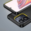 Carbon Case etui do Xiaomi Redmi 11A / Poco C55 / Redmi 12C elastyczny silikonowy karbonowy pokrowiec czarne Carbon Case etui do Xiaomi Redmi 11A / Poco C55 / Redmi 12C elastyczny silikonowy karbonowy pokrowiec czarne