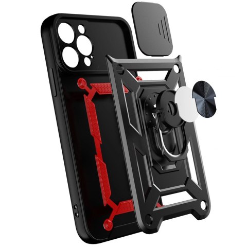 Hybrid Armor Camshield etui Realme 10 Pro pancerny pokrowiec z osłoną na aparat czarne Hybrid Armor Camshield etui Realme 10 Pro pancerny pokrowiec z osłoną na aparat czarne