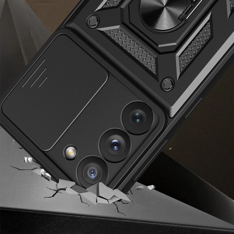 Hybrid Armor Camshield etui do Samsung Galaxy A14 pancerny pokrowiec z osłoną na aparat niebieskie Hybrid Armor Camshield etui do Samsung Galaxy A14 pancerny pokrowiec z osłoną na aparat niebieskie