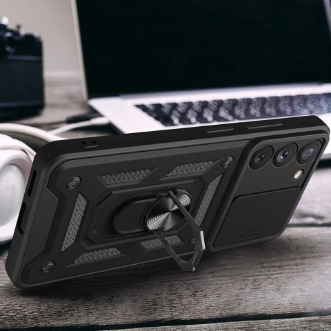 Hybrid Armor Camshield etui do Samsung Galaxy A14 pancerny pokrowiec z osłoną na aparat niebieskie Hybrid Armor Camshield etui do Samsung Galaxy A14 pancerny pokrowiec z osłoną na aparat niebieskie