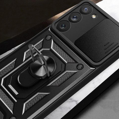 Hybrid Armor Camshield etui do Samsung Galaxy A14 pancerny pokrowiec z osłoną na aparat różowe Hybrid Armor Camshield etui do Samsung Galaxy A14 pancerny pokrowiec z osłoną na aparat różowe