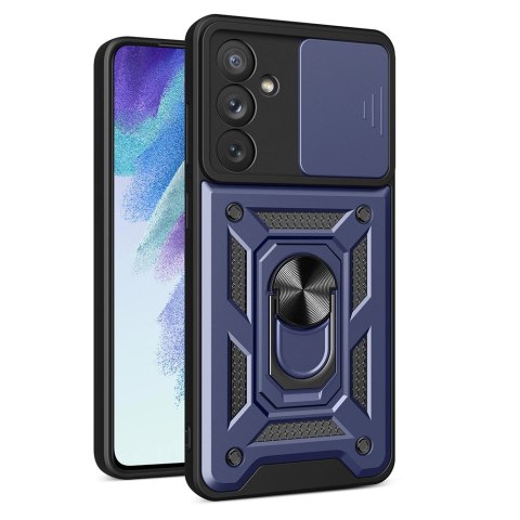Hybrid Armor Camshield etui do Samsung Galaxy A54 5G pancerny pokrowiec z osłoną na aparat niebieskie Hybrid Armor Camshield etui do Samsung Galaxy A54 5G pancerny pokrowiec z osłoną na aparat niebieskie